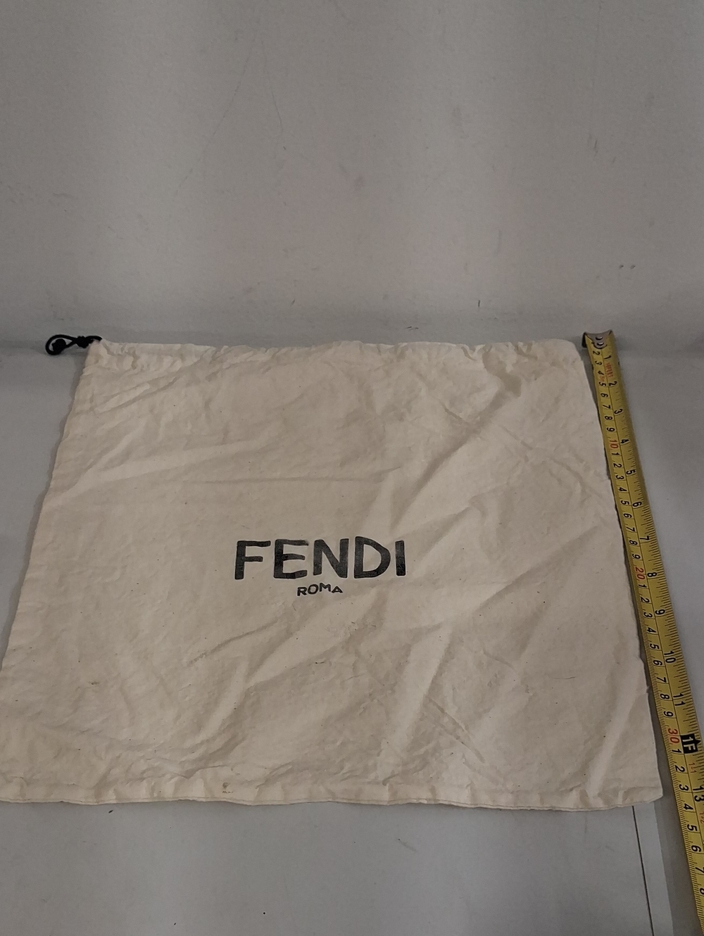 Fendi Cream Drawstring Dust Bag